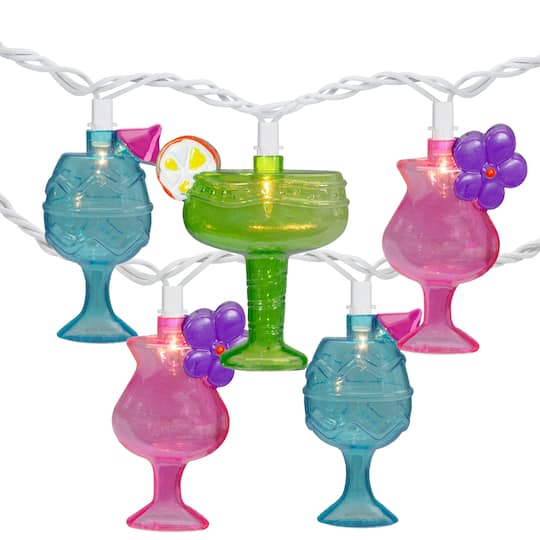 10ct. Mixed Cocktail Drink Summer Patio Light Set